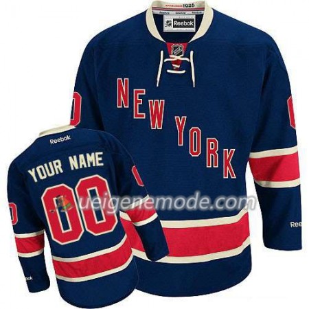 Reebok Herren Eishockey New York Rangers Trikot Custom Bleu Premier Ausweich