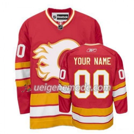 Kinder Eishockey Calgary Flames Trikot Custom Rot Premier Ausweich