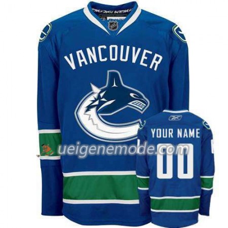 Kinder Eishockey Vancouver Canucks Trikot Custom Bleu Premier Heim