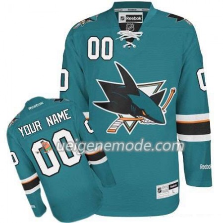Kinder Eishockey San Jose Sharks Trikot Custom Teal vert Premier Heim