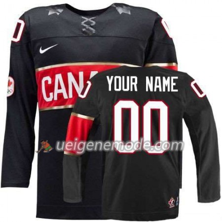 Reebok Herren Eishockey Canada Team Trikot Custom Schwarz Ausweich 2014