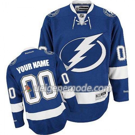 Reebok Herren Eishockey Tampa Bay Lightning Trikot Custom Bleu Premier Heim