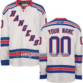 Reebok Herren Eishockey New York Rangers Trikot Custom weiß Premier Auswärts