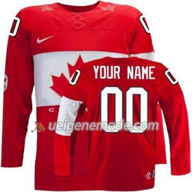 Reebok Dame Eishockey Canada Team Trikot Custom Rot Auswärts 2014