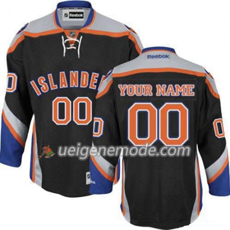 Kinder Eishockey New York Islanders Trikot Custom Schwarz Premier Ausweich