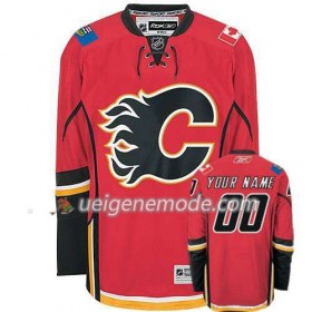 Reebok Herren Eishockey Calgary Flames Trikot Custom Rot Premier Heim