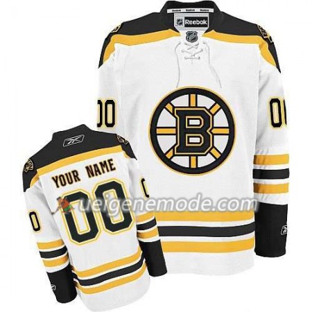 Reebok Herren Eishockey Boston Bruins Trikot Custom weiß Premier Auswärts