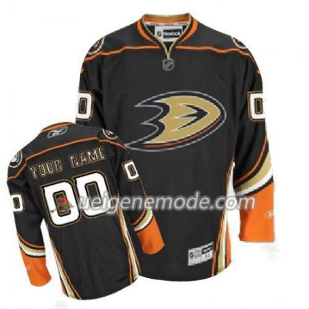 Kinder Eishockey Anaheim Ducks Trikot Custom Schwarz Premier Ausweich