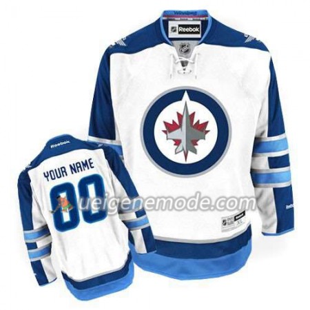 Reebok Herren Eishockey Winnipeg Jets Trikot Custom weiß Premier Auswärts