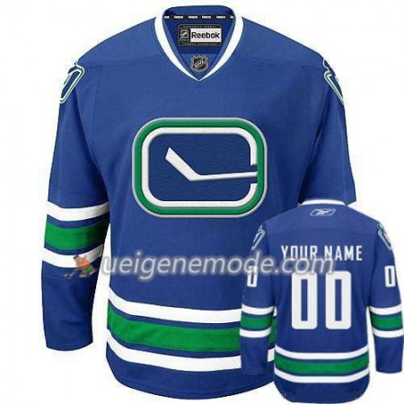 Reebok Herren Eishockey Vancouver Canucks Trikot Custom Bleu Premier Ausweich