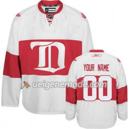 Reebok Herren Eishockey Detroit Red Wings Trikot Custom weiß Premier Ausweich