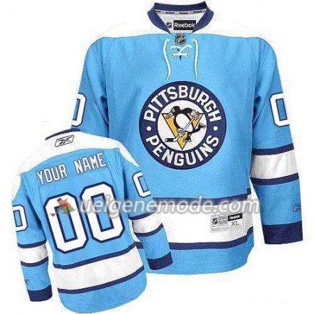 Reebok Dame Eishockey Pittsburgh Penguins Trikot Custom Vaalean Bleu Premier Ausweich