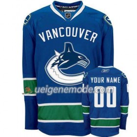 Reebok Herren Eishockey Vancouver Canucks Trikot Custom Bleu Premier Heim