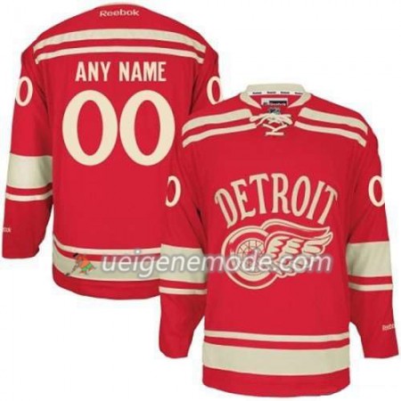 Kinder Eishockey Detroit Red Wings Trikot Custom Rot 2014 Winter Classic