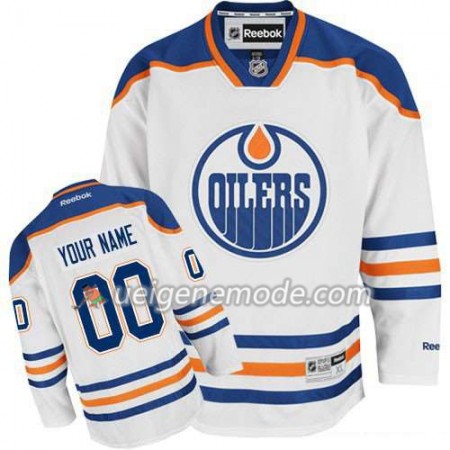 Kinder Eishockey Edmonton Oilers Trikot Custom weiß Premier Auswärts