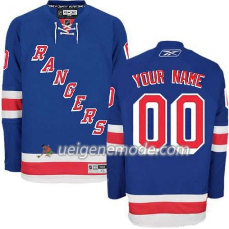 Reebok Herren Eishockey New York Rangers Trikot Custom Bleu Premier Heim