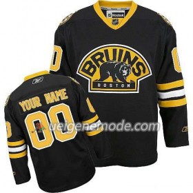 Reebok Herren Eishockey Boston Bruins Trikot Custom Schwarz Premier Ausweich