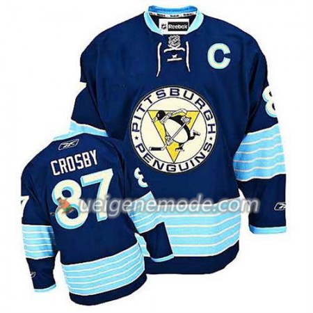 Reebok Eishockey Pittsburgh Penguins Trikot Sidney Crosby #87 Bleu Ausweich 2016 Stanley Cup