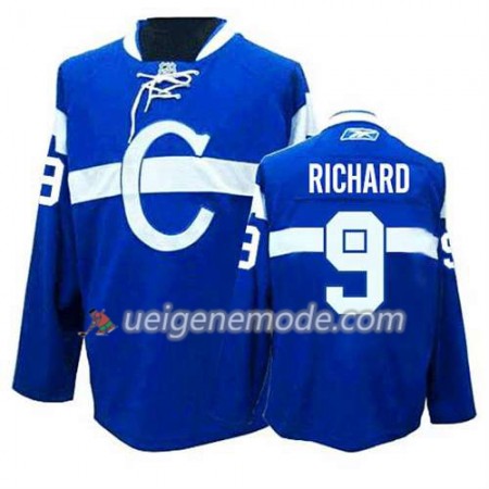 Reebok Herren Eishockey Montreal Canadiens Trikot Maurice Richard #9 Ausweich Bleu