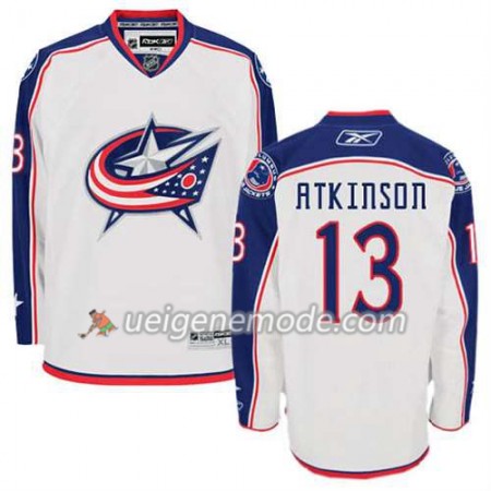 Reebok Herren Eishockey Columbus Blue Jackets Trikot Cam Atkinson #13 Auswärts Weiß