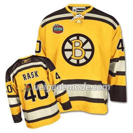 Reebok Herren Eishockey Boston Bruins Trikot Tuukka Rask #40 Winter Classic Gold