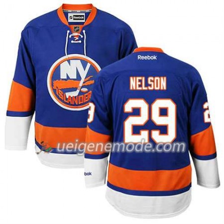 Reebok Herren Eishockey New York Islanders Trikot Brock Nelson #29 Heim Blau