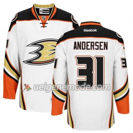 Reebok Herren Eishockey Anaheim Ducks Trikot Frederik Andersen #31 Auswärts Weiß