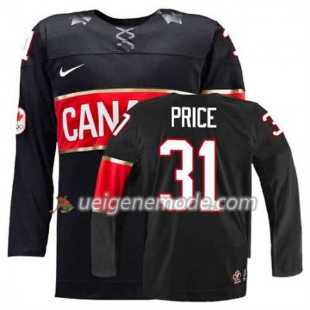 Reebok Dame Eishockey Olympic-Canada Team Trikot Carey Price #31 Ausweich Schwarz