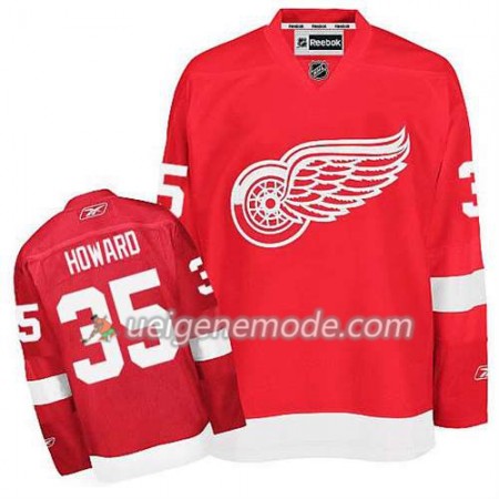 Reebok Herren Eishockey Detroit Red Wings Trikot Jimmy Howard #35 Heim Rot