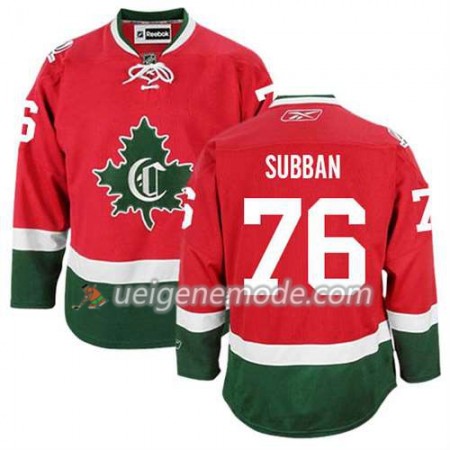 Reebok Herren Eishockey Montreal Canadiens Trikot P.K Subban #76 Ausweich Nue Rot