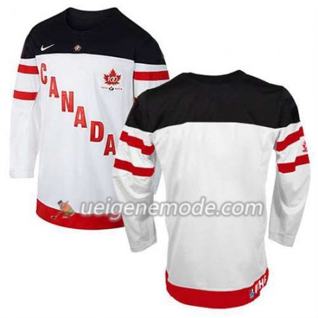 Kinder Eishockey Olympic-Canada Team Trikot 100th Anniversary Schwarz Weiß