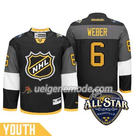 Kinder 2016 All Star Eishockey Premier-Nashville Predators Trikot Shea Weber #6 Schwarz