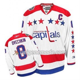 Reebok Herren Eishockey Washington Capitals Trikot Alex Ovechkin #8 Ausweich Weiß