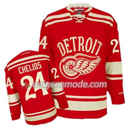 Reebok Herren Eishockey Detroit Red Wings Trikot Chris Chelios #24 2014 Winter Classic Rot