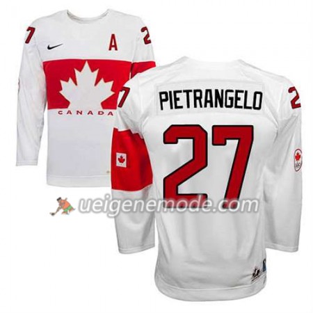 Reebok Dame Eishockey Olympic-Canada Team Trikot Alex Pietrangelo #27 Heim Weiß