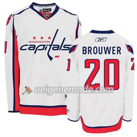 Reebok Herren Eishockey Washington Capitals Trikot Troy Brouwer #20 Auswärts Weiß