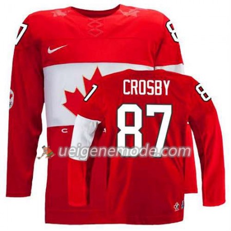 Reebok Dame Eishockey Olympic-Canada Team Trikot Sidney Crosby #87 Auswärts Rot