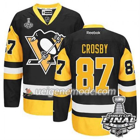 Reebok Eishockey Pittsburgh Penguins Trikot Sidney Crosby #87 Ausweich 2016 Stanley Cup