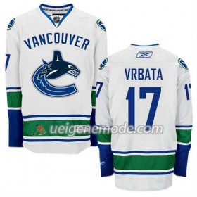 Reebok Herren Eishockey Vancouver Canucks Trikot Radim Vrbata #17 Auswärts Weiß