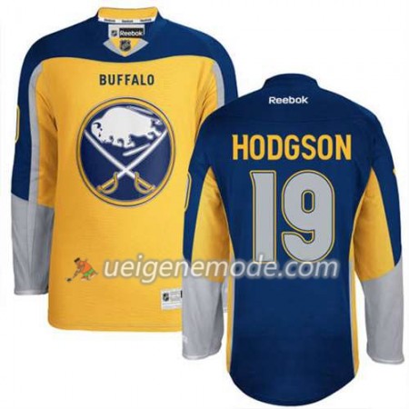 Reebok Herren Eishockey Buffalo Sabres Trikot Cody Hodgson #19 Nue Ausweich Gold