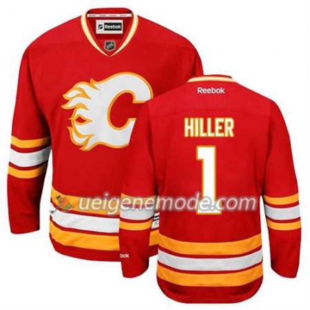 Reebok Herren Eishockey Calgary Flames Trikot Jonas Hiller #1 Ausweich Rot