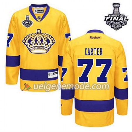 Kinder Eishockey Los Angeles Kings Trikot Jeff Carter #77 Ausweich Schwarz 2014 Stanley Cup