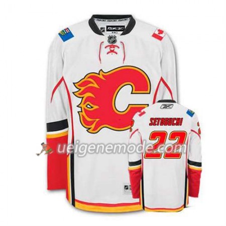 Reebok Herren Eishockey Calgary Flames Trikot Devin Setoguchi #22 Auswärts Weiß