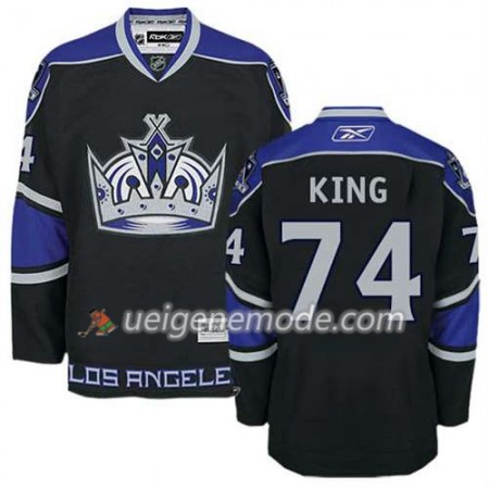 Reebok Herren Eishockey Los Angeles Kings Trikot Dwight King #74 Ausweich Schwarz