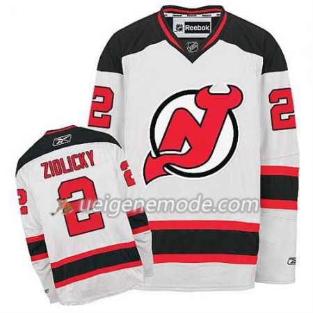 Reebok Herren Eishockey New Jersey Devils Trikot Marek Zidlicky #2 Auswärts Weiß