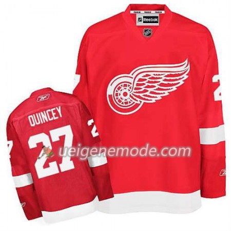 Reebok Herren Eishockey Detroit Red Wings Trikot Kyle Quincey #27 Heim Rot