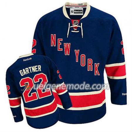 Reebok Herren Eishockey New York Rangers Trikot Mike Gartner #22 Ausweich Blau
