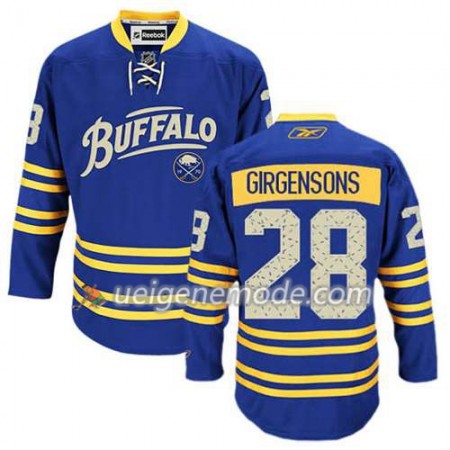 Reebok Herren Eishockey Buffalo Sabres Trikot Zemgus Girgensons #28 Ausweich Blau