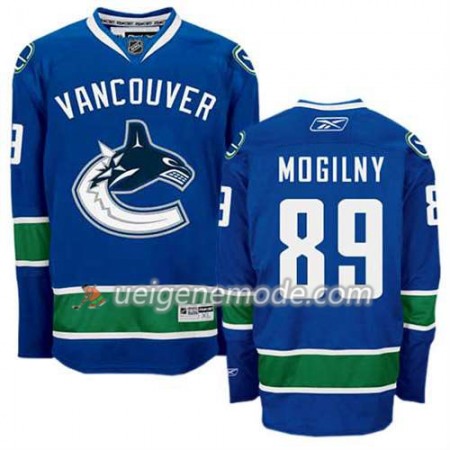 Reebok Herren Eishockey Vancouver Canucks Trikot Alexander Mogilny #89 Heim Blau