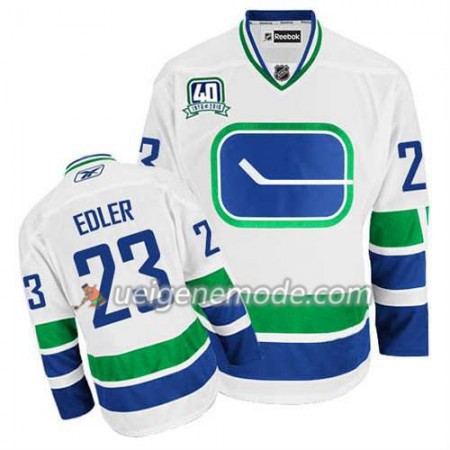 Reebok Herren Eishockey Vancouver Canucks Trikot Alexander Edler #23 Ausweich Weiß